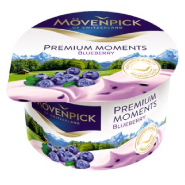 Йогурт Mövenpick Premium Moments Чорниця 5% 100г Йогурт Mövenpick Premium Moments Чорниця 5% 100г